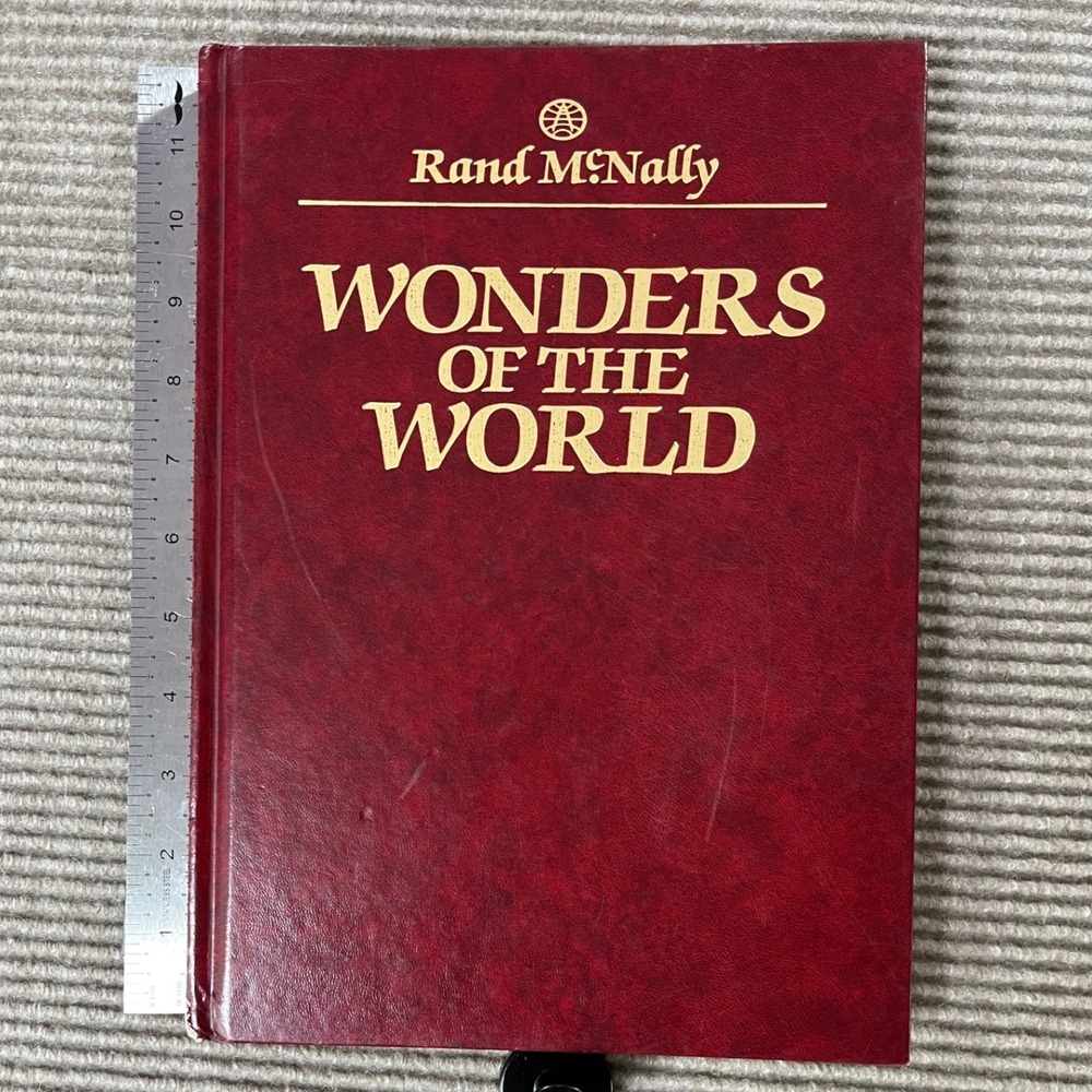Rand McNally Wonders of the World 1991 Hardcover Illustrated History Travel Book